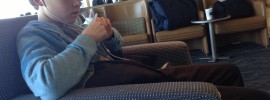 Airport lounge in SFO